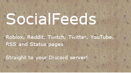 SocialFeeds Discord Bot Banner